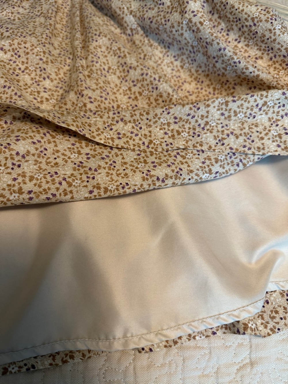 George Size 10 Cotton-Silk Blend Floral Skirt - Picture 4 of 5